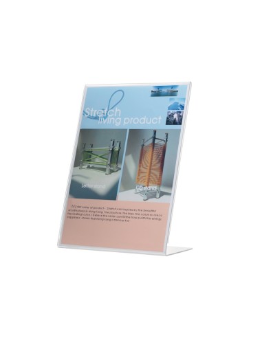 EXPOSITOR SOBREMESA Q C/C/FORMA L METACRILATO150X213 MM KF04178