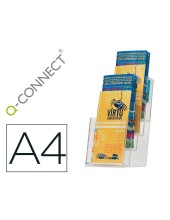 EXPOSITOR SOBREMESA Q-CONNECT METALCRT 1/3 DINA4 VERT. 121X159X295MM