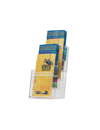 EXPOSITOR SOBREMESA Q-CONNECT METALCRT 1/3 DINA4 VERT. 121X159X295MM