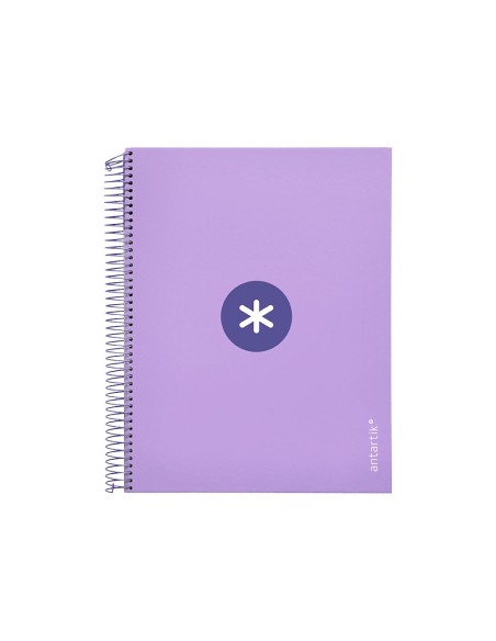 CUADERNO ESP. ANTARTIK A4 T.FORRADA 5MM 5B 4T. 120H. 100GR. LAVANDA