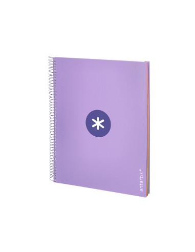 CUADERNO ESP. ANTARTIK A4 T.FORRADA 5MM 5B 4T. 120H. 100GR. LAVANDA