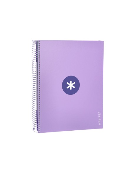 CUADERNO ESP. ANTARTIK A4 T.FORRADA 5MM 5B 4T. 120H. 100GR. LAVANDA