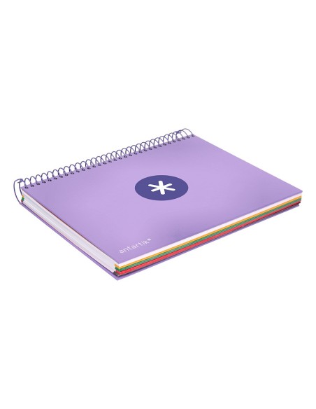 CUADERNO ESP. ANTARTIK A5 T.FORRADA 5MM 5B 6T.120H.100GR. LAVANDA