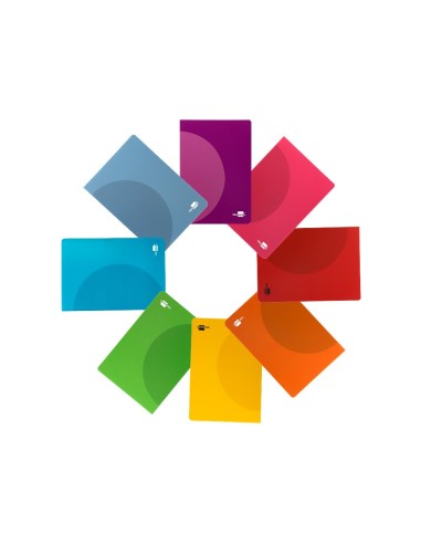 CUADERNO GRAP. 360 A4 T.PLASTICO PAUTA 2.5MM 48H. 90GR. SURT.