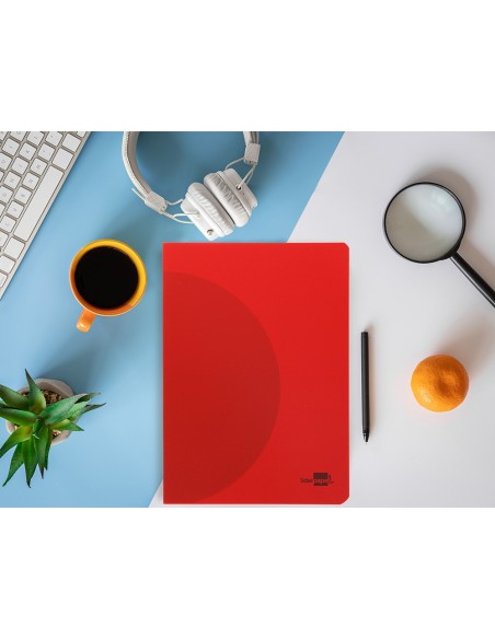 CUADERNO GRAP. 360 A4 T.PLASTICO PAUTA 3.5MM 48H. 90GR. SURT.