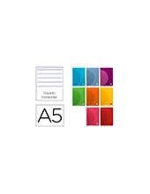 CUADERNO GRAP. 360 A5 T.PLASTICO HORIZONTAL 48H. 90GR. SURT. 2