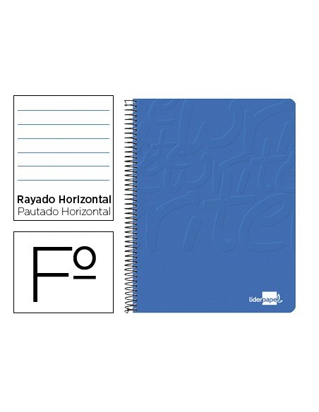CUADERNO ESP. WRITE FL. T.BLANDA HORIZONTAL 80H 60GR. AZ.