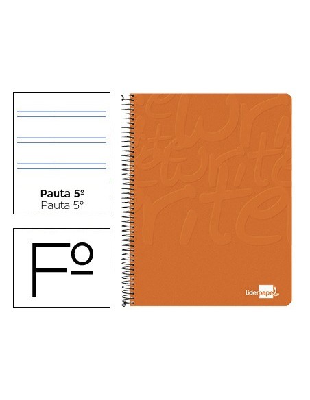 CUADERNO ESP. WRITE FL. T.BLANDA PAUTA 2,5MM 80H 60GR. NJ.