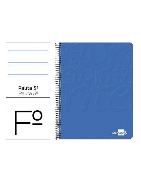 CUADERNO ESP. WRITE FL. T.BLANDA PAUTA 2,5MM 80H 60GR. AZ.