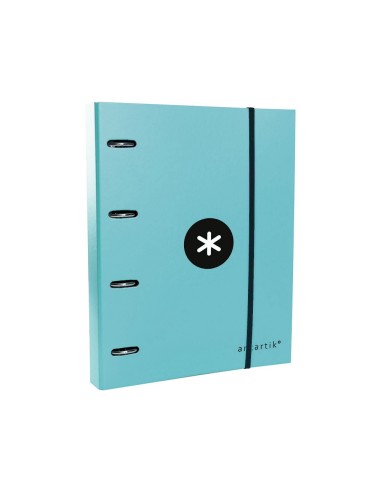 CARPETA RECAMBIO SOLAPA ANTARTIK A4 5MM FORRADA 4AN.40MM MENTA