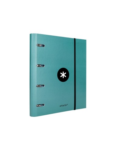 CARPETA RECAMBIO SOLAPA ANTARTIK A4 5MM FORRADA 4AN.40MM MENTA