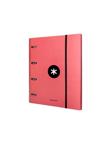 CARPETA RECAMBIO SOLAPA ANTARTIK A4 5MM FORRADA 4AN. 40MM CORAL