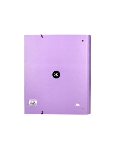 CARPETA RECAMBIO SOLAPA ANTARTIK A4 5MM FORRADA 4AN.40MM LAVANDA