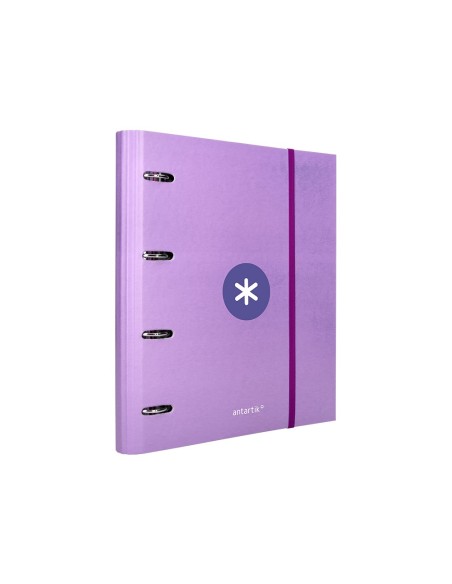 CARPETA RECAMBIO SOLAPA ANTARTIK A4 5MM FORRADA 4AN.40MM LAVANDA