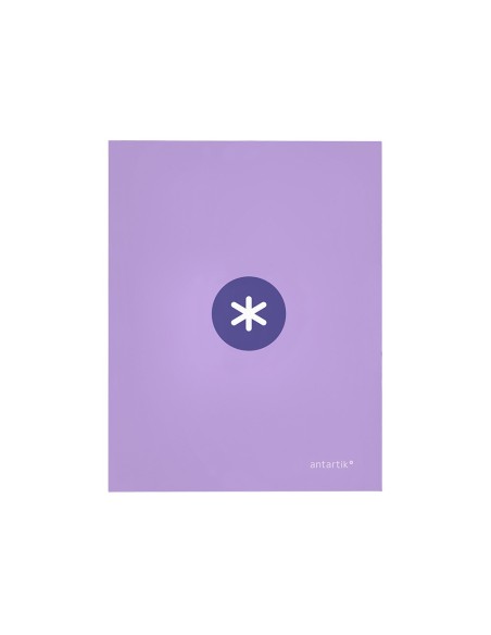 CARPETA ANTARTIK A4 FORRADA 4 ANILLAS 25MM REDONDAS LAVANDA