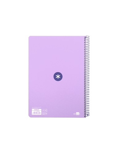CUADERNO ESP. ANTARTIK A4 T.DURA 5MM 80H. 100GR. LAVANDA