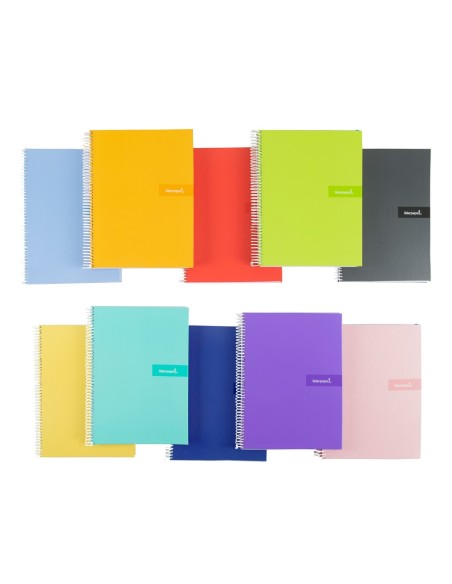 CUADERNO ESP. CRAFTY A5 T.FORRADA 3MM 80H 90GR.COL. SURT.*33070