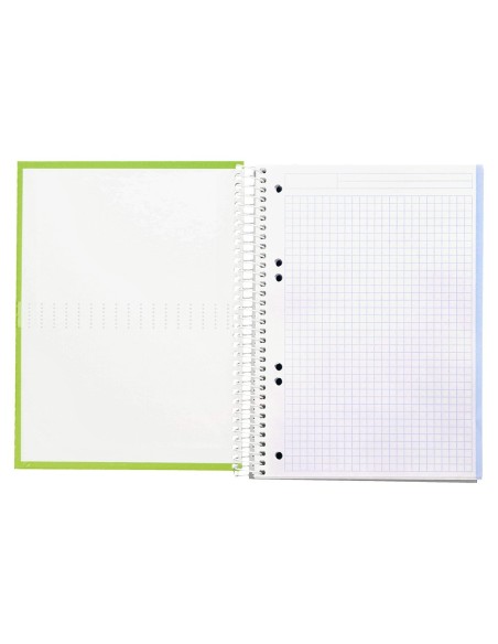 CUADERNO ESP. CRAFTY A5 T.FORRADA MICRO 5MM 5B 6T.120H.90GR.VE.*32902