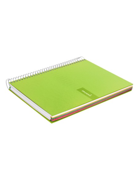 CUADERNO ESP. CRAFTY A5 T.FORRADA MICRO 5MM 5B 6T.120H.90GR.VE.*32902
