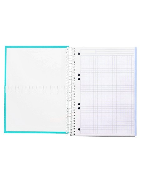 CUADERNO ESP. CRAFTY A5 T.FORRADA MICRO 5MM 5B 6T. 120H. 90GR. TURQ