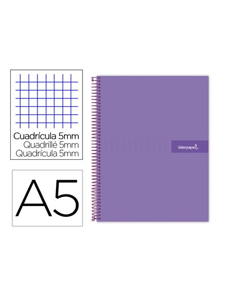 CUADERNO ESP. CRAFTY A5 T.FORRADA MICRO 5MM 5B 6T. 120H. 90GR. VIO.