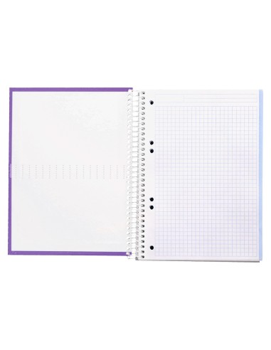 CUADERNO ESP. CRAFTY A5 T.FORRADA MICRO 5MM 5B 6T. 120H. 90GR. VIO.
