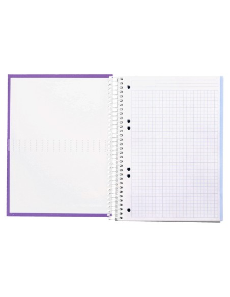 CUADERNO ESP. CRAFTY A5 T.FORRADA MICRO 5MM 5B 6T. 120H. 90GR. VIO.