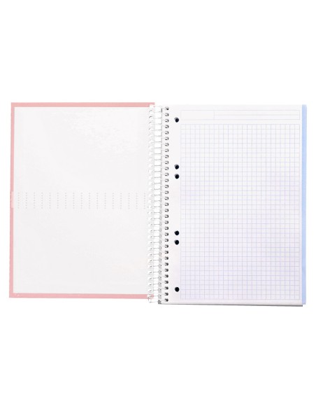CUADERNO ESP. CRAFTY A5 T.FORRADA MICRO 5MM 5B 6T. 120H. 90GR. ROSA