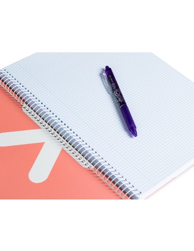 CUADERNO ESP.LIDERPAPEL A4 ANTARTIK T.DURA 80H 100GR 4MM MARGEN CORAL