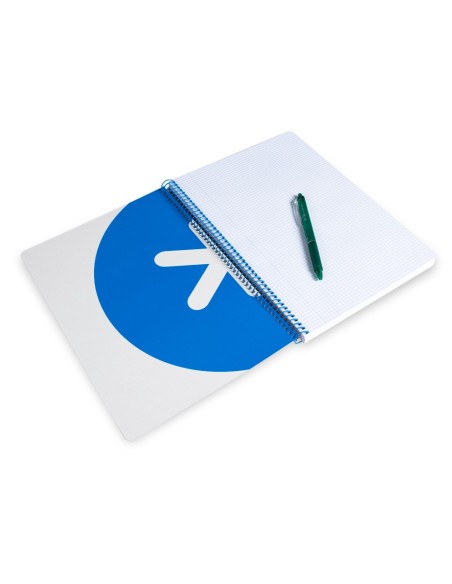 CUADERNO ESP.A4 ANTARTIK T.DURA 80H 100GR 4MM MARGEN ROSA FLUOR