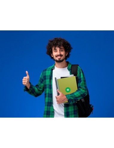 CUADERNO ESP.A4 MICRO ANTARTIK T.FORRADA 80H 90GR.5MM 1B.4 TAL.VE.