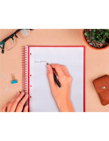 CUADERNO ESP.A4 MICRO ANTARTIK T.FORRADA 80H 90GR.5MM 1B.4 TAL.VE.