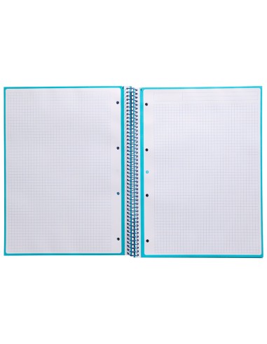 CUADERNO ESP.A4 MICRO ANTARTIK T.FORRADA 80H 90GR.5MM 1B.4 TAL.TURQ.