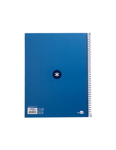 CUADERNO ESP.A4 MICRO ANTARTIK T.FORRADA 80H 90GR.5MM 1B.4 TAL.AZ.OS.