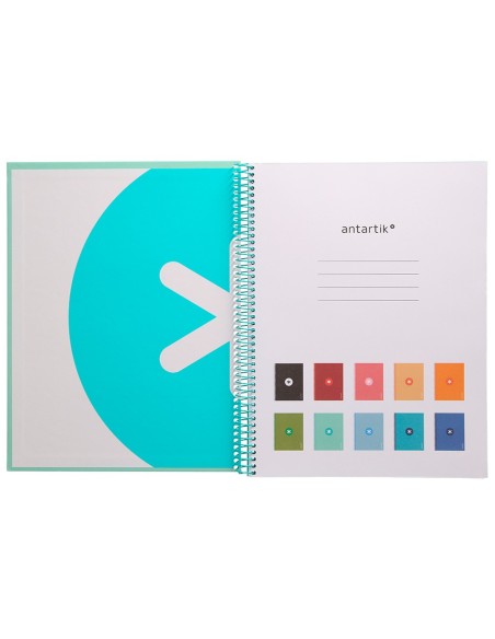 CUADERNO ESP.A4 MICRO ANTARTIK T.FORRADA80H 90GR.HOR.1B.4 TAL.MENTA