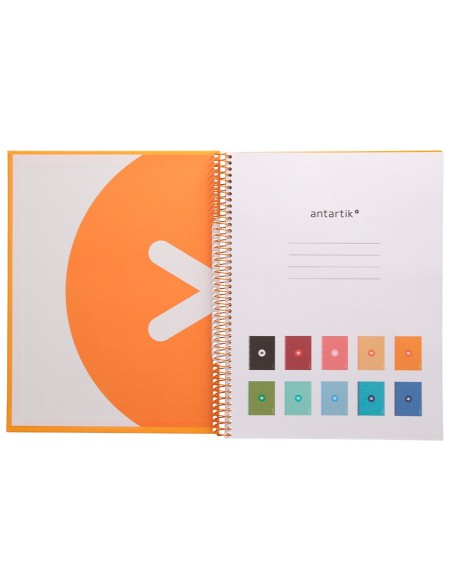 CUADERNO ESP.A4 MICRO ANTARTIK T.FORRADA80H 90GR.HOR.1B.4 TAL.MOSTAZA
