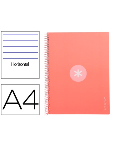 CUADERNO ESP.A4 MICRO ANTARTIK T.FORRADA80H 90GR.HOR.1B.4 TAL.RS.CL.