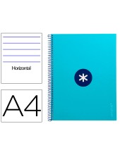 CUADERNO ESP.A4 MICRO ANTARTIK T.FORRADA80H 90GR.HOR.1B.4 TAL.TURQ.
