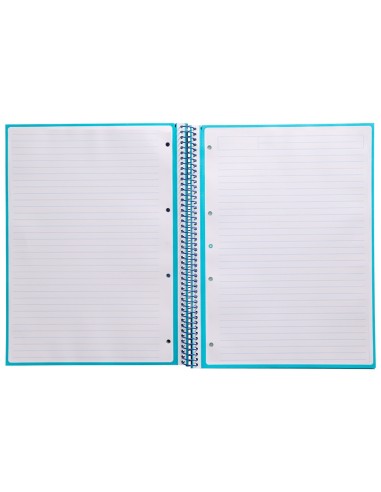 CUADERNO ESP.A4 MICRO ANTARTIK T.FORRADA80H 90GR.HOR.1B.4 TAL.TURQ.