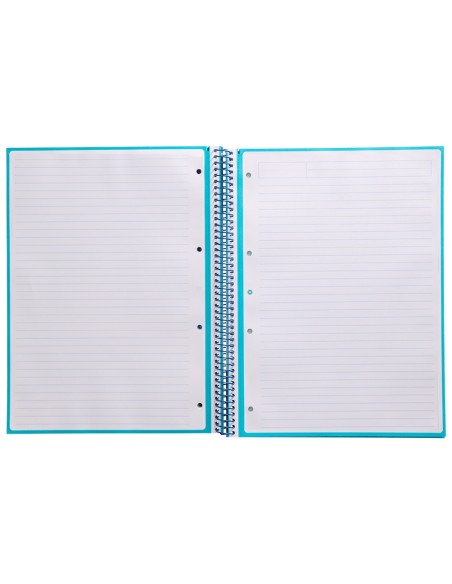CUADERNO ESP.A4 MICRO ANTARTIK T.FORRADA80H 90GR.HOR.1B.4 TAL.TURQ.