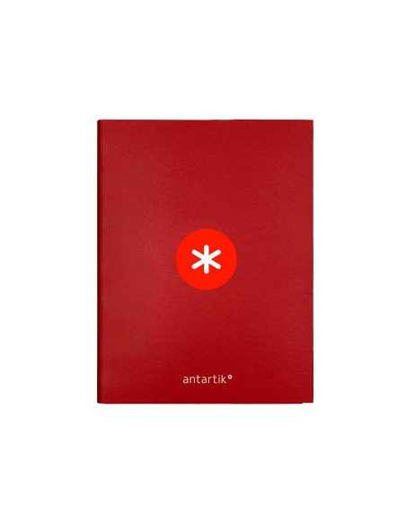 CARPETA  ANTARTIK A4 FORRADA 4AN.25MM REDONDAS FRAMBUESA