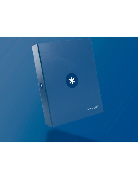 CARPETA 4AN.40MM MIXTAS  ANTARTIK A4 FORRADA AZ.MAR.