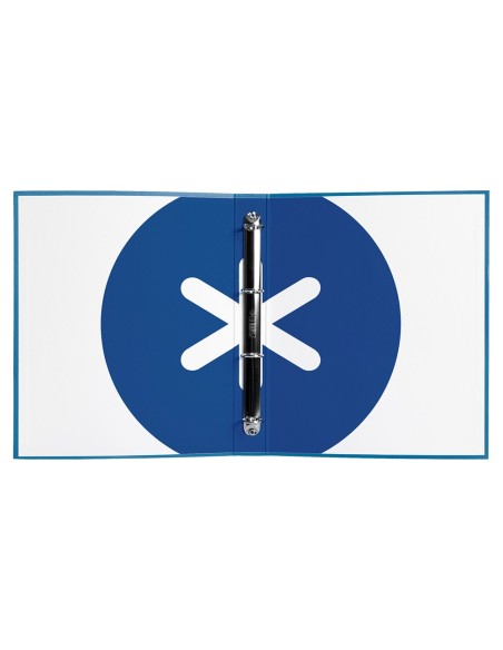 CARPETA 4AN.40MM MIXTAS  ANTARTIK A4 FORRADA AZ.MAR.