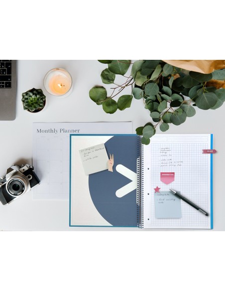 CUADERNO ESP. ANTARTIK A4 T.FORRADA MICRO 5MM 5B 4T.120H 100GR.AZ.MAR