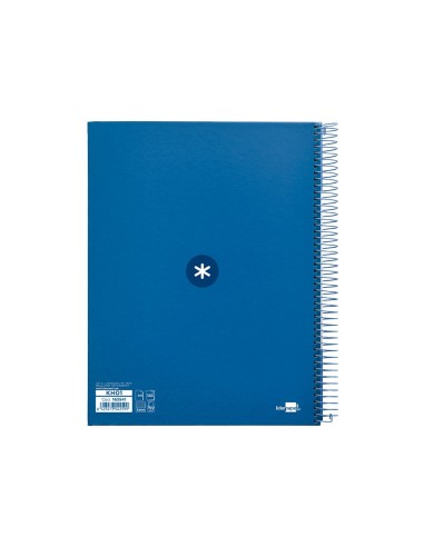 CUADERNO ESP. ANTARTIK A4 T.FORRADA MICRO 5MM 5B 4T.120H 100GR.AZ.MAR
