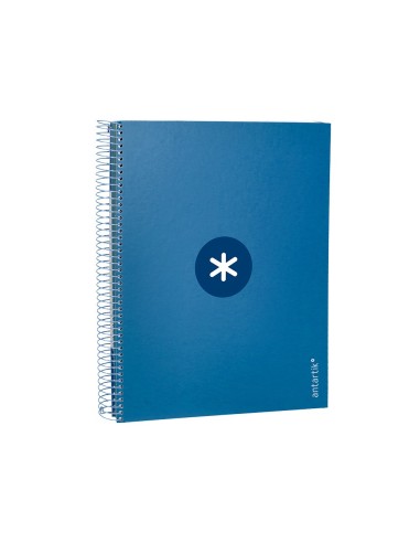 CUADERNO ESP. ANTARTIK A4 T.FORRADA MICRO 5MM 5B 4T.120H 100GR.AZ.MAR