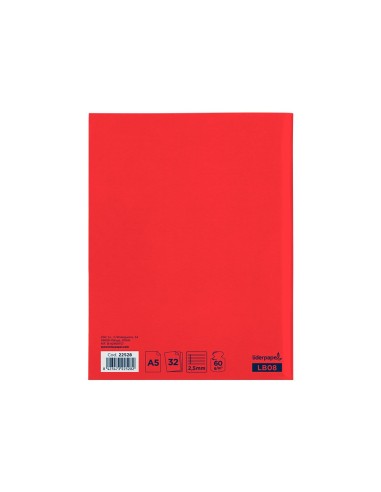 CUADERNO GRAP. WRITE A5 T.CARTON PAUTA 2.5MM 32H 60GR.SURT.