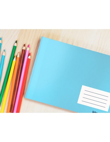 CUADERNO ENCOLADO WRITE A5 AP. T.PLASTICO 4MM 32H. 60GR. COL.SURT.