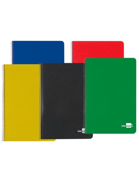 CUADERNO ESP. LIDERPAPEL A5 T.DURA 4MM 80H. 60GR. COL. SURT.