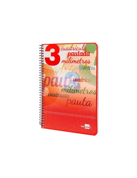 CUADERNO ESP. LIDERPAPEL A5 T.CARTON PAUTA 3MM 40H.70GR. COL.SURT.
